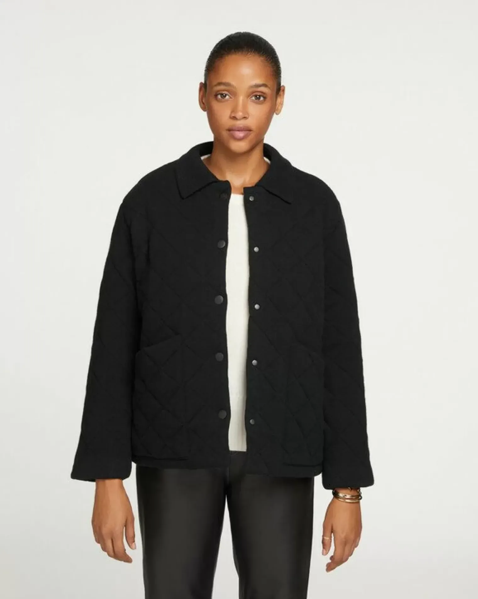 Kujten Coats>Women Cashmere Coat Noir
