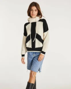 Kujten Sweaters & Sweatshirts>Women Cashmere Cropped Sweater Noir
