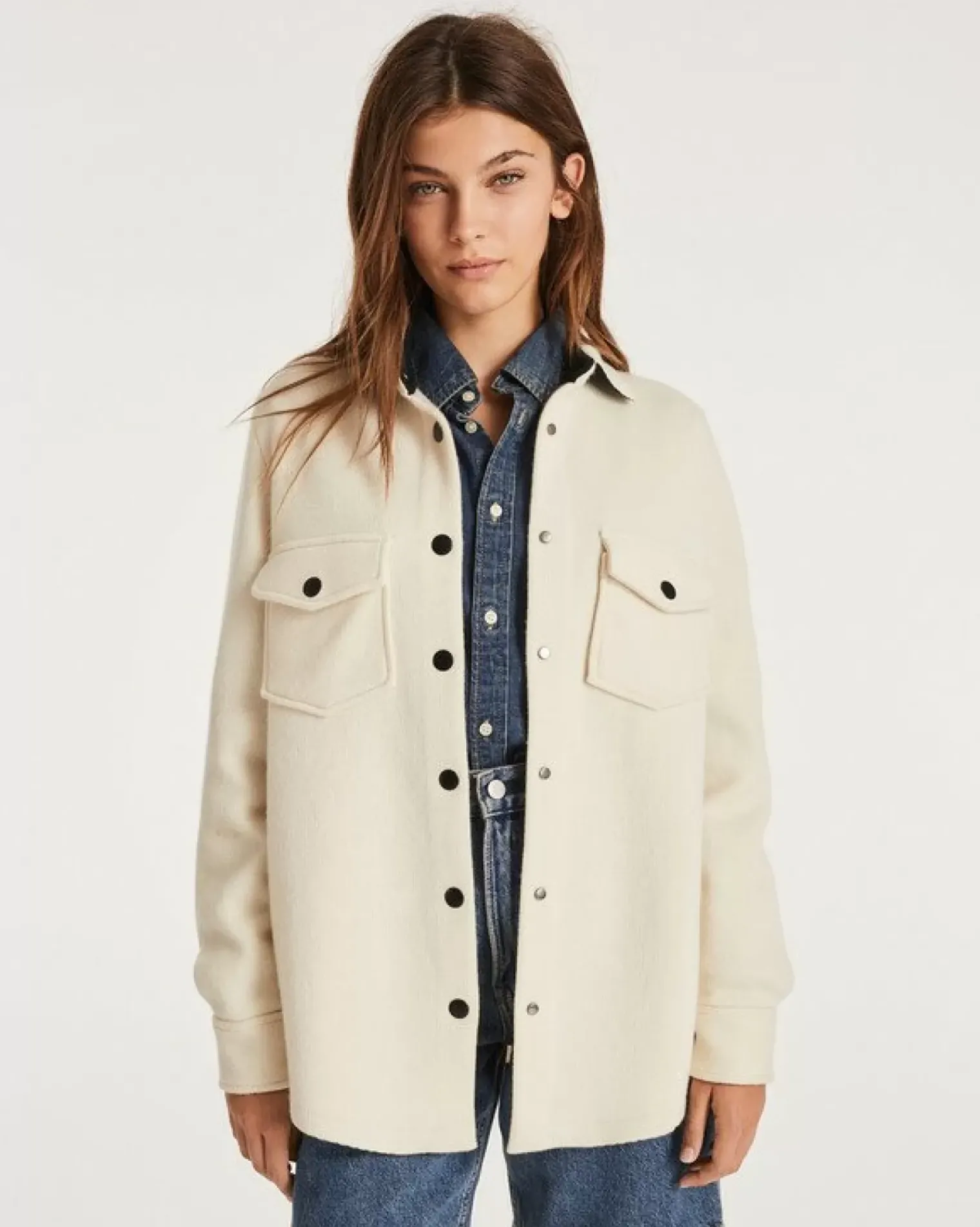 Kujten Jackets & Vests>Women Cashmere Fringed Cardigan Blanc Vintage