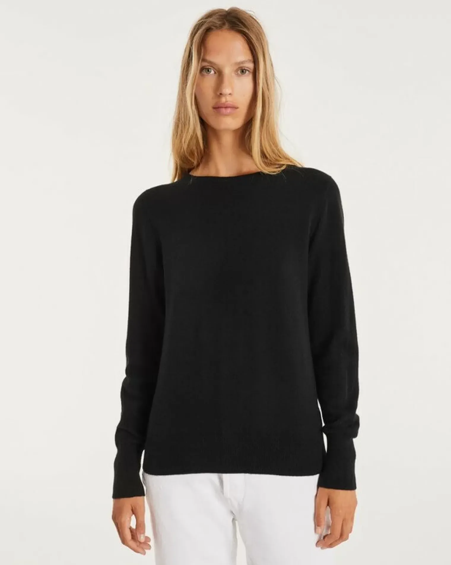 Kujten Sweaters & Sweatshirts>Women Cashmere Halter Neck Sweater Noir