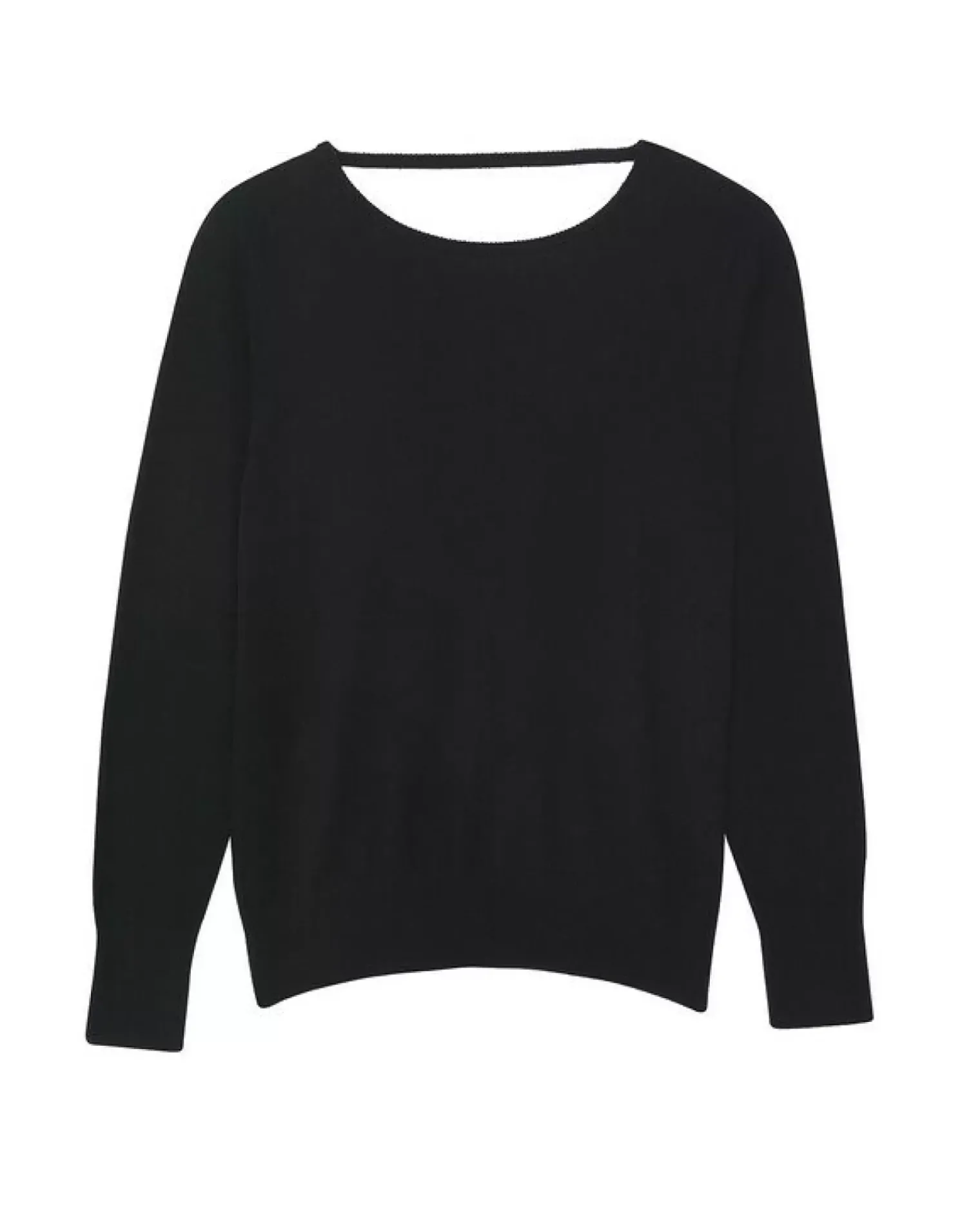 Kujten Sweaters & Sweatshirts>Women Cashmere Halter Neck Sweater Noir