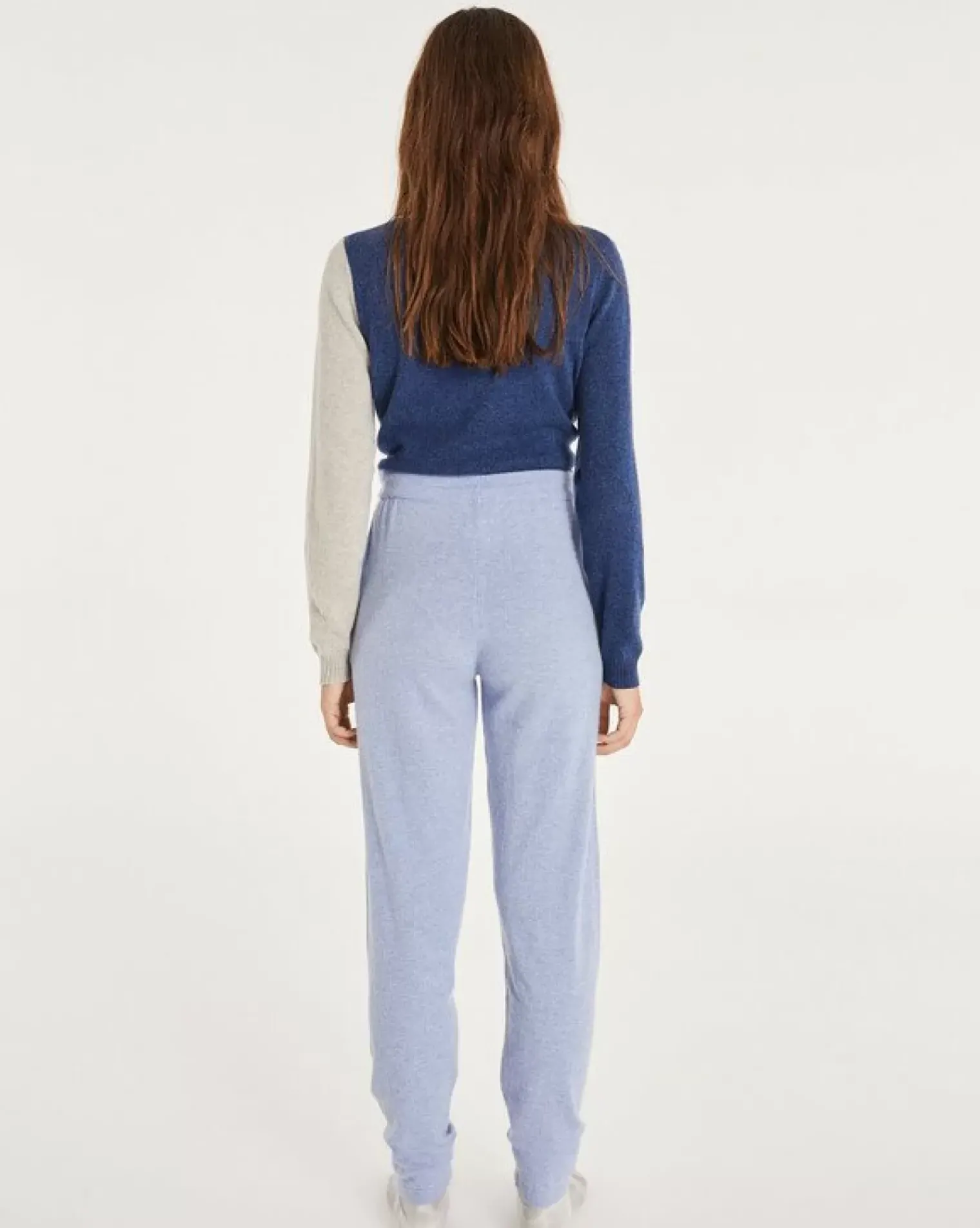 Kujten Joggings & Leggings>Women Cashmere Jogging Bleu Jeans