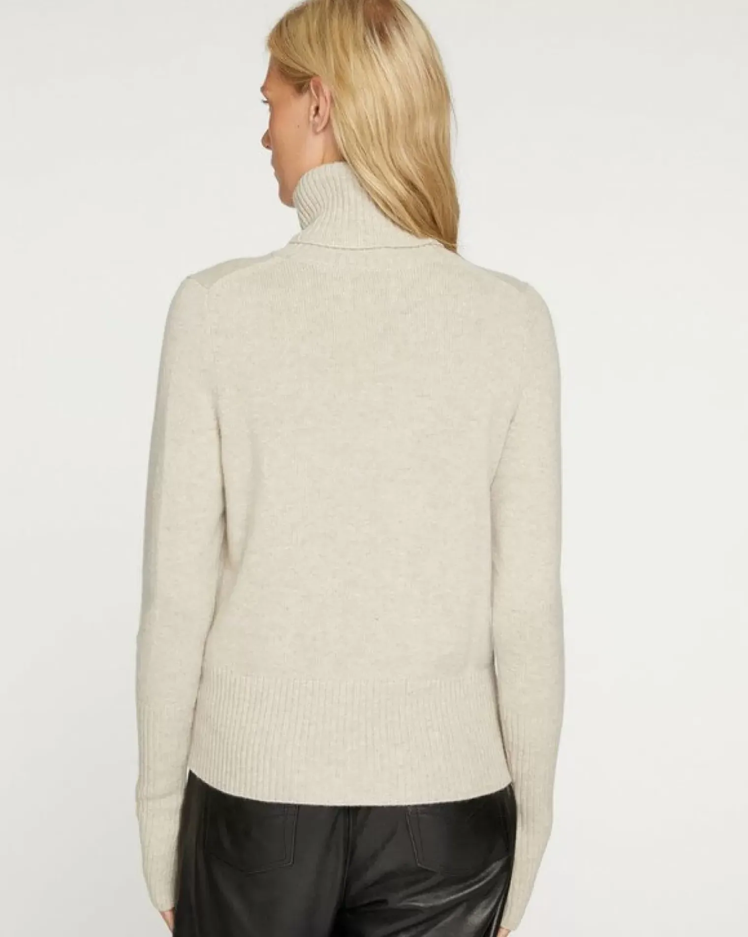 Kujten Sweaters & Sweatshirts>Women Cashmere Mitten Sleeves Sweater Avoine
