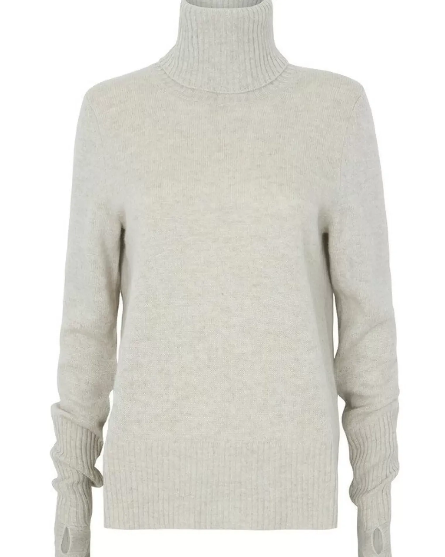 Kujten Sweaters & Sweatshirts>Women Cashmere Mitten Sleeves Sweater Avoine