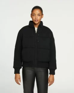 Kujten Coats>Women Cashmere Oversized Coat Noir