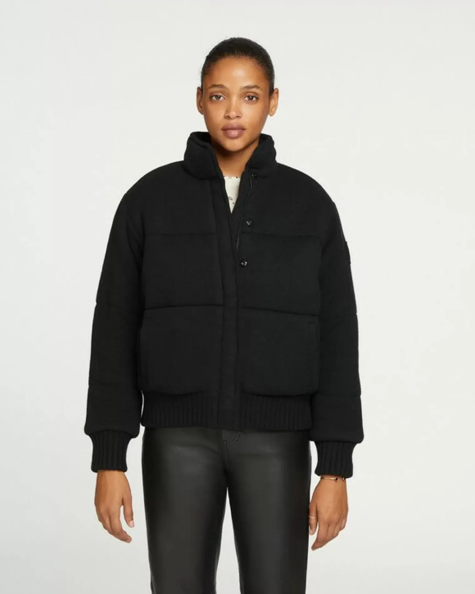 Kujten Coats>Women Cashmere Oversized Coat Noir