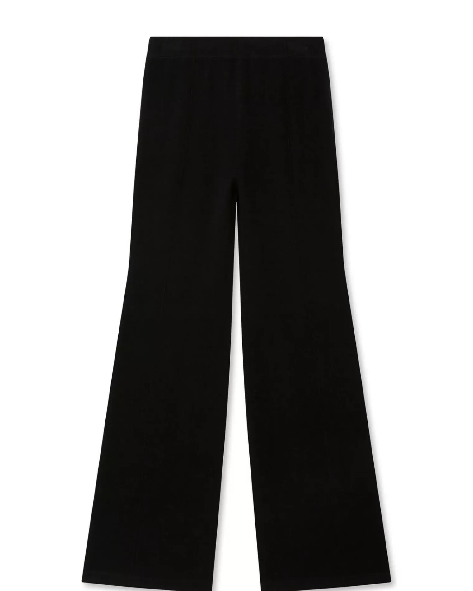 Kujten Pants & Shorts>Women Cashmere Palazzo Trousers Noir