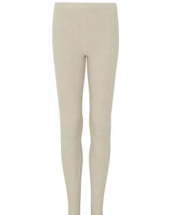 Kujten Joggings & Leggings>Women Cashmere Ribbed Leggings Organique