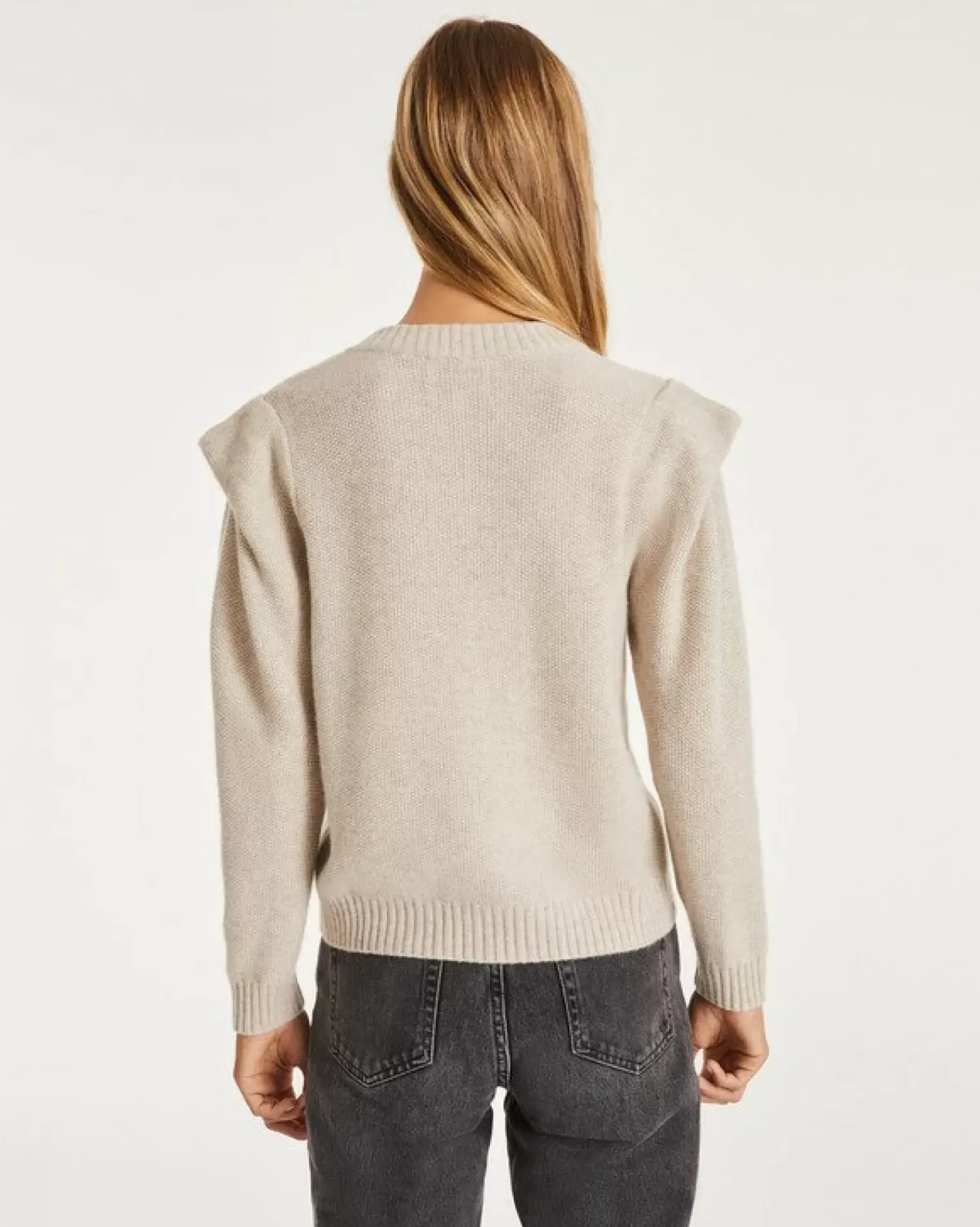 Kujten Sweaters & Sweatshirts>Women Cashmere Round Neck Sweater Avoine
