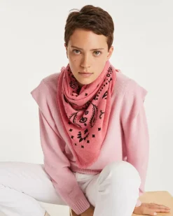 Kujten Sweaters & Sweatshirts>Women Cashmere Round Neck Sweater Candy Pink