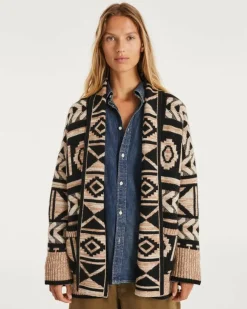 Kujten Jackets & Vests>Women Cashmere Shawl Collar Jacket Camelo