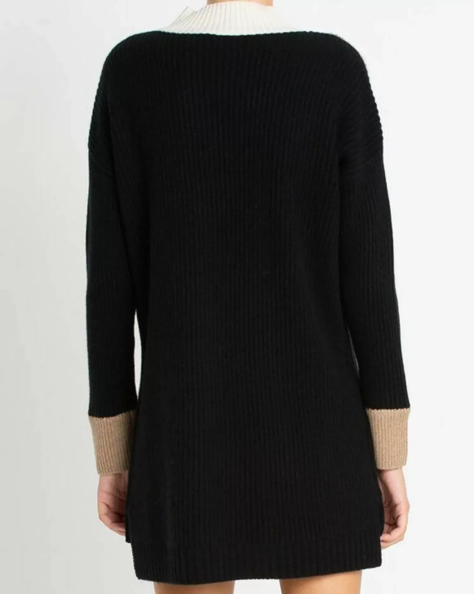 Kujten Dresses & Skirts>Women Long Sleeves Cashmere Dress Noir