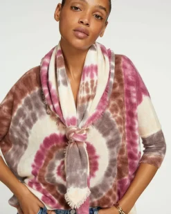Kujten Sweaters & Sweatshirts>Women Oversized V-Neck Cashmere Sweater Marron