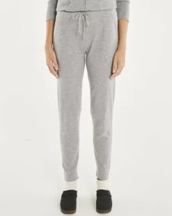 Kujten Joggings & Leggings>Women Plain Cashmere Jogging Gris Chine