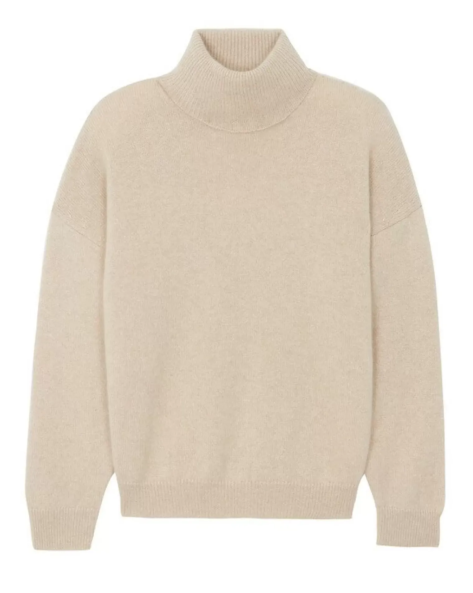 Kujten Sweaters & Sweatshirts>Women Plain Cashmere Turtleneck Sweater Organique