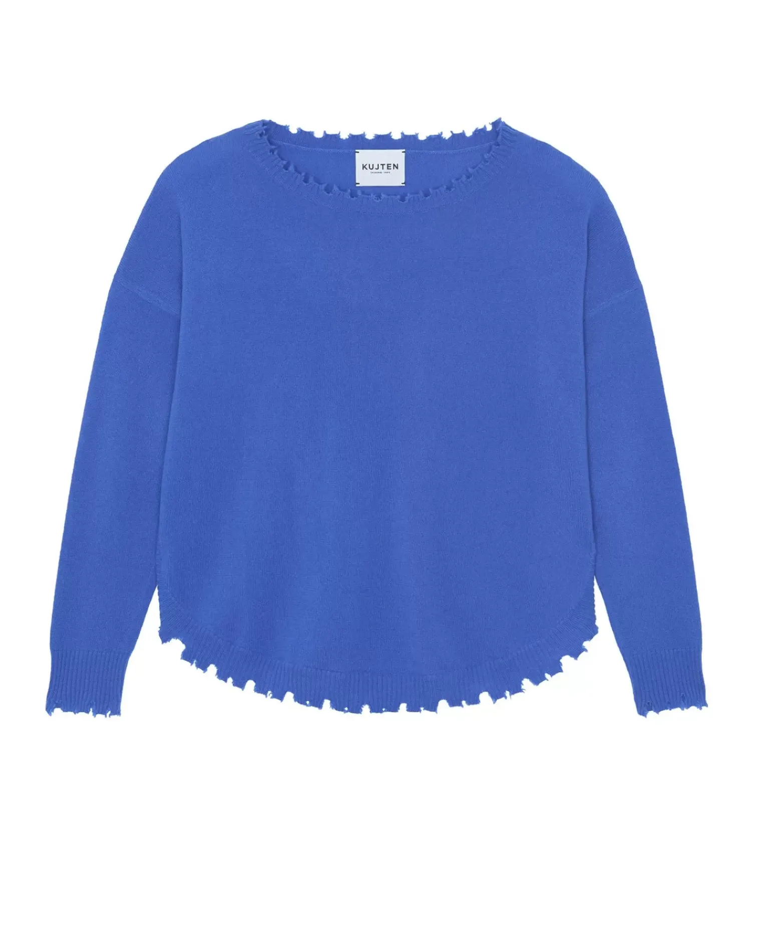 Kujten Sweaters & Sweatshirts>Women Round Neck Cashmere Sweater, 2-Threads Deep Kabalos