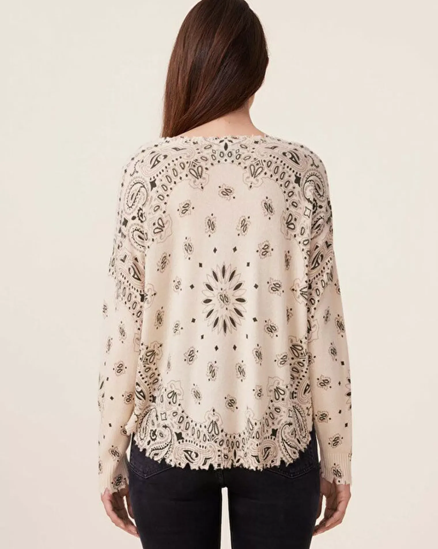 Kujten Sweaters & Sweatshirts>Women Round Neck Cashmere Sweater, 2-Threads Organique