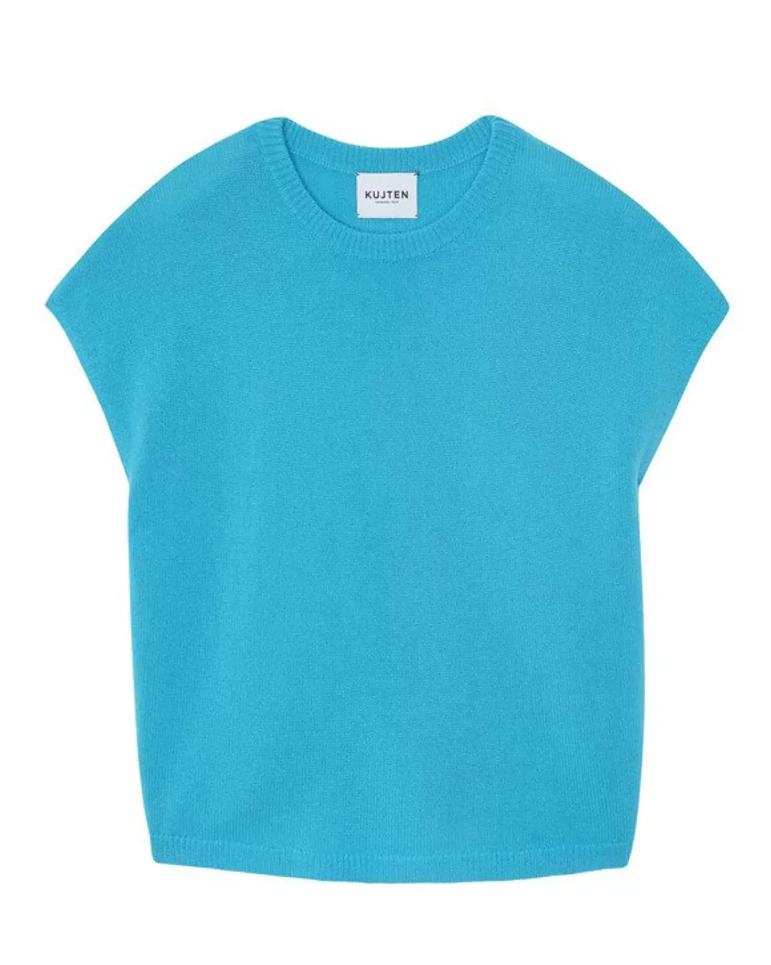 Kujten Sweaters & Sweatshirts>Women Round Neck Cashmere Sweater Bleu Turquoise
