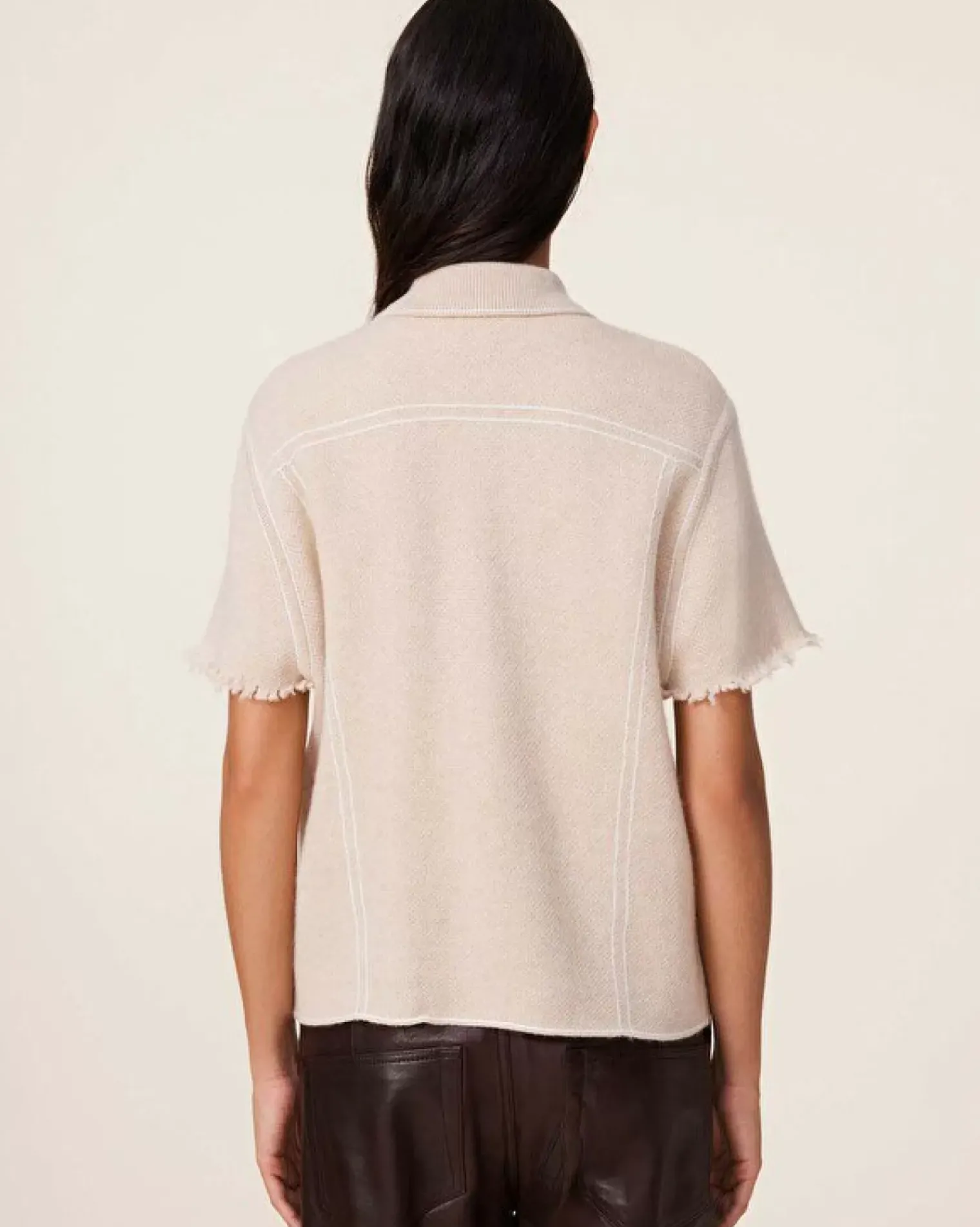 Kujten Jackets & Vests>Women Short Cashmere Jacket, 2-Threads Organique