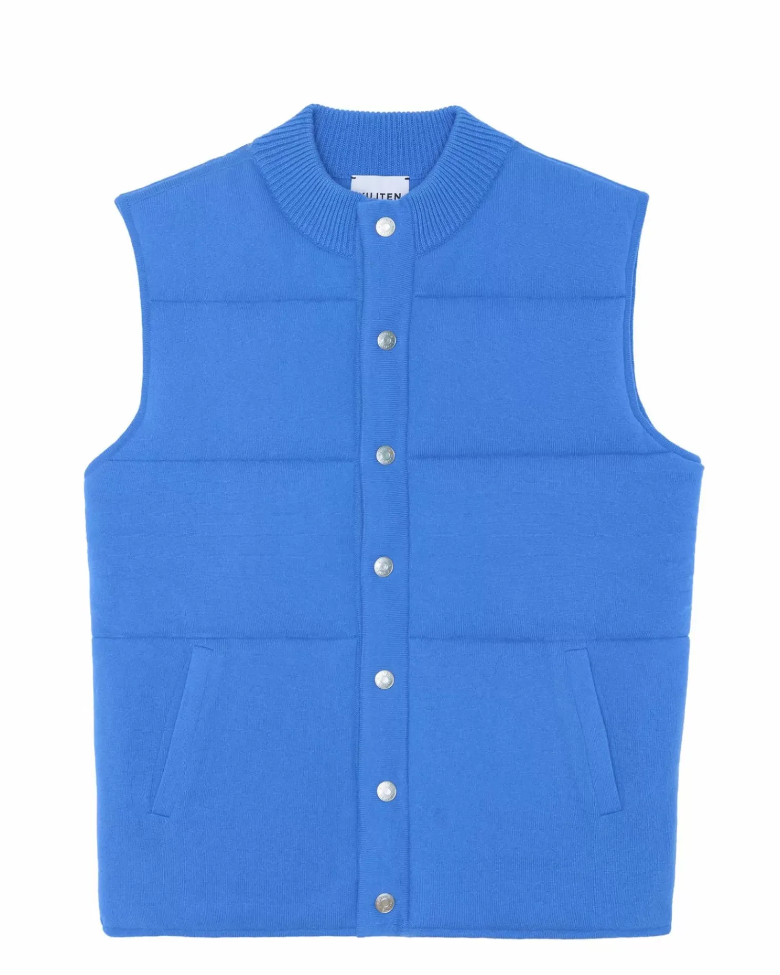 Kujten Coats>Women Sleeveless Cashmere Jacket Bleu Kabalos