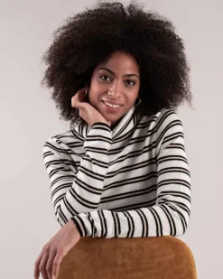Kujten Sweaters & Sweatshirts>Women Turtleneck Cashmere Sweater Blanc
