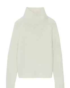 Kujten Sweaters & Sweatshirts>Women Turtleneck Cashmere Jumpers Blanc