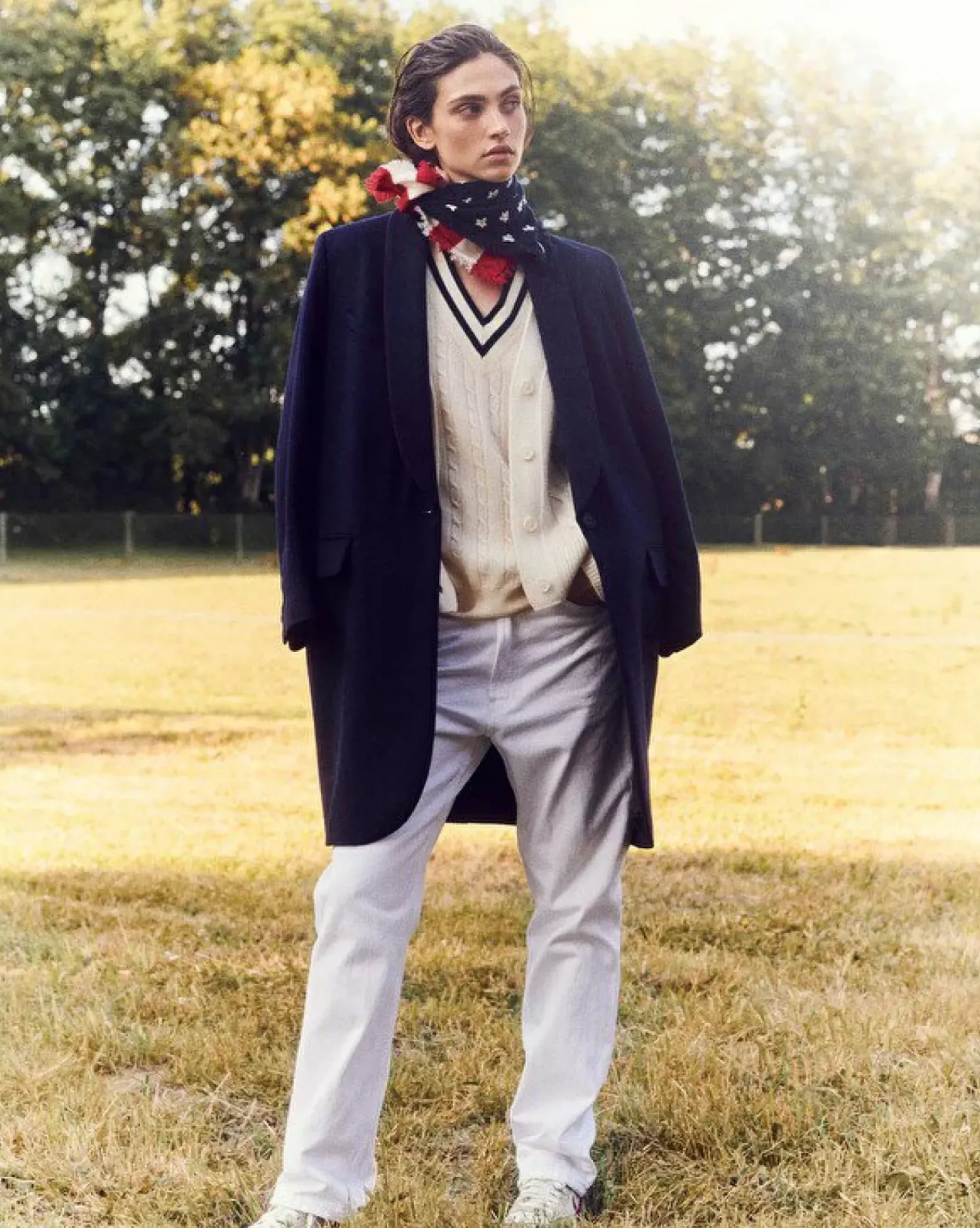 Kujten Coats>Woven Shawl Neck Cashmere Coat Bleu Marine